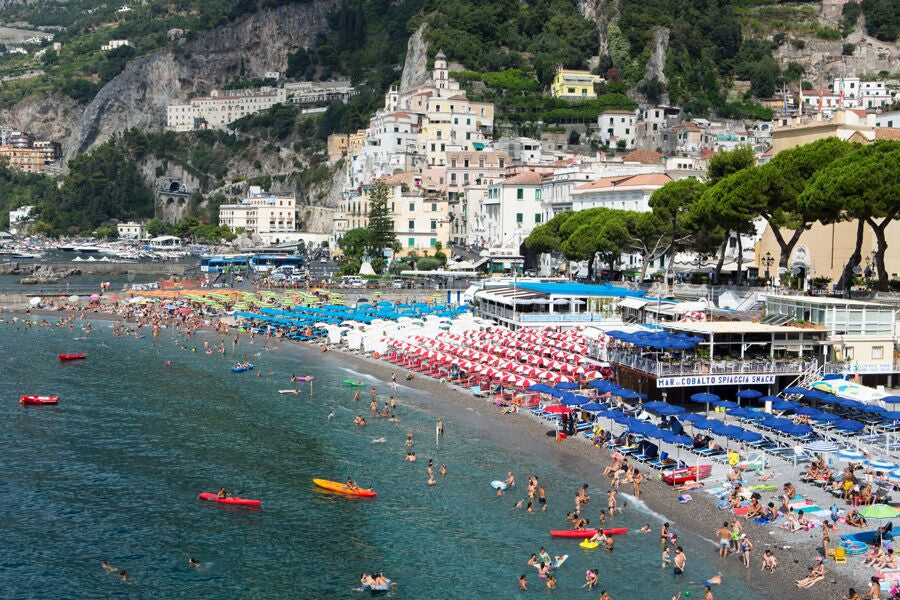 Amalfi Beach - Carla Coulson Limited Edition Fine Art Print, travel photography, Italy, beaches, beach photography