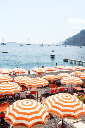 Arienzo Beach - Orange Striped Heart