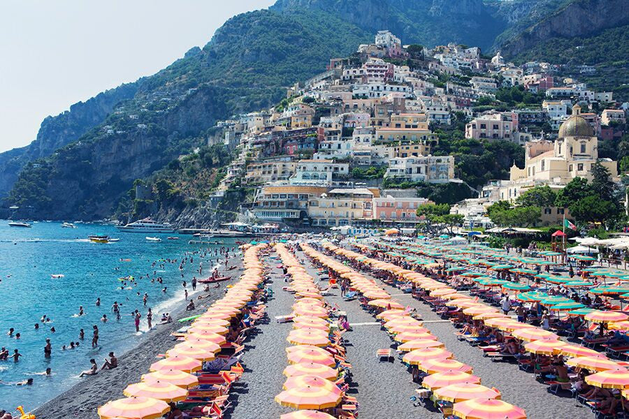 Positano Beach - Carla Coulson Limited Edition Fine Art Print, travel photography, Italy, beaches, beach photography