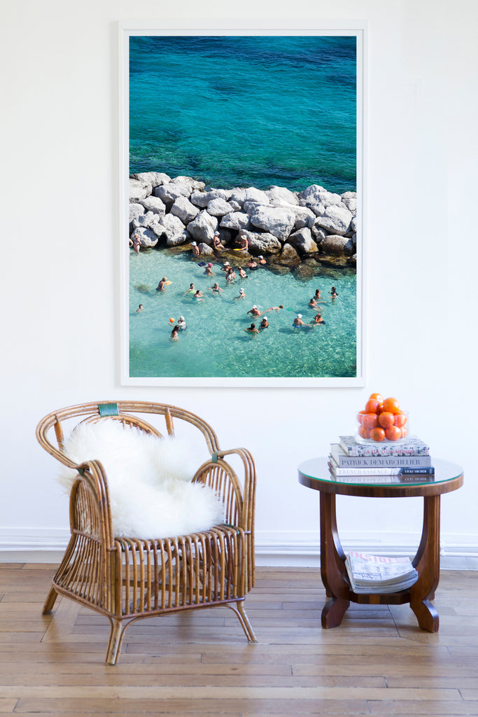 Capri Knee Deep Chat - Carla Coulson Limited Edition Fine Art Print, travel photography, Italy, beaches, beach photography, interior design