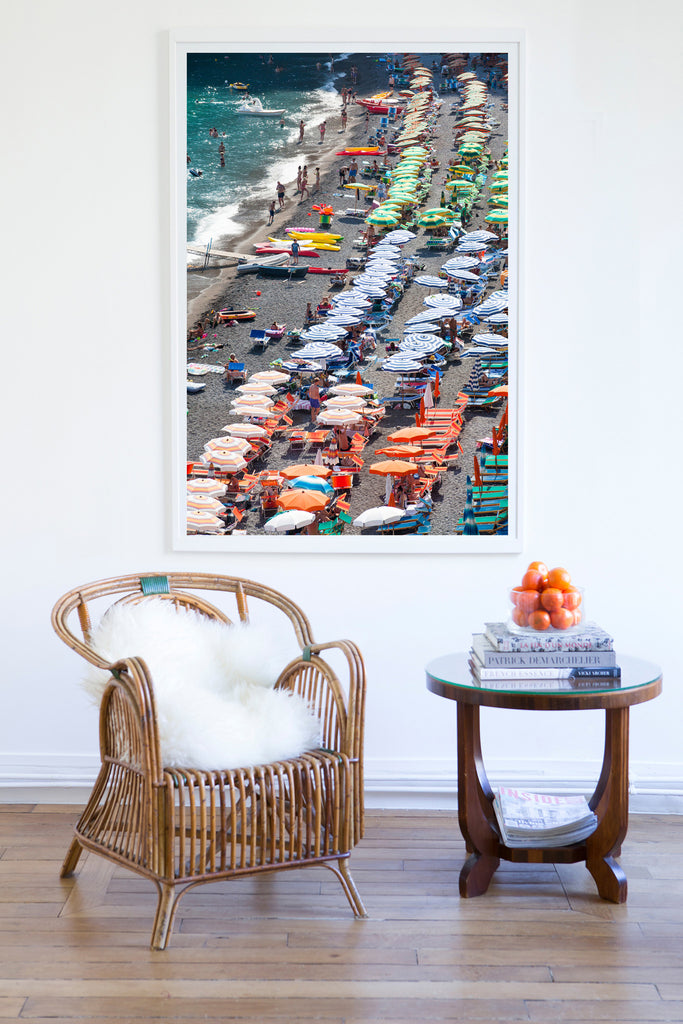 Fornillo Beach Positano - Carla Coulson Limited Edition Fine Art Print, beaches, travel photography, Italy, beach photography, interior design
