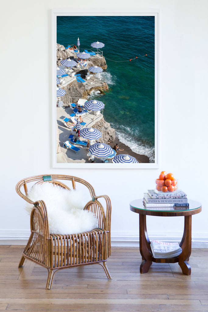 La Scogliera Beach Positano - Carla Coulson Limited Edition Fine Art Print, beaches, travel photography, Italy, beach photography, interior design