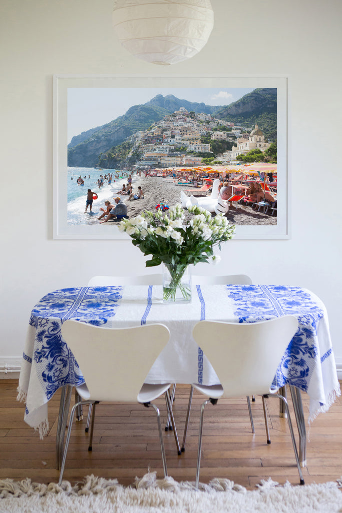 Positano Beach Swan Song - Carla Coulson Limited Edition Fine Art Print, travel photography, Italy, beaches, beach photography, interior design