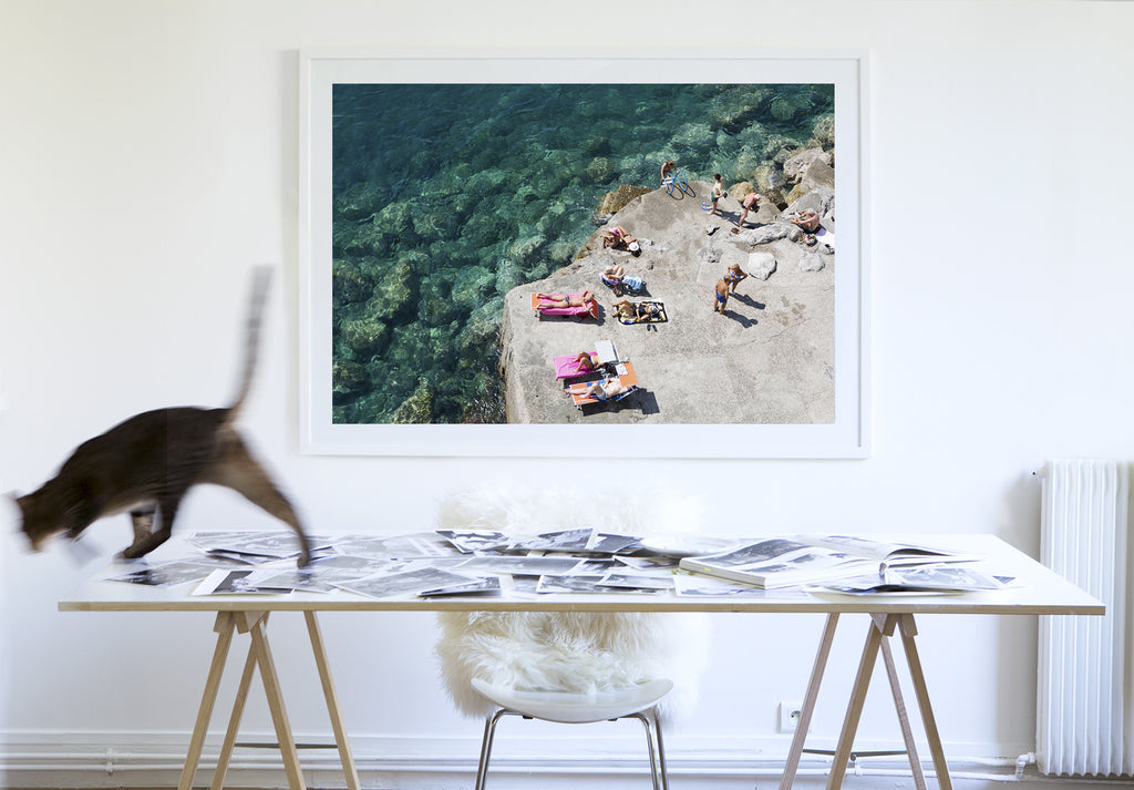 Atrani Chat - Carla Coulson Limited Edition Fine Art Print, travel photography, Italy, beaches, beach photography, interior design
