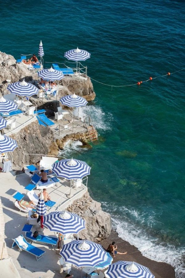 La Scogliera Beach Positano - Carla Coulson Limited Edition Fine Art Print, beaches, travel photography, Italy, beach photography