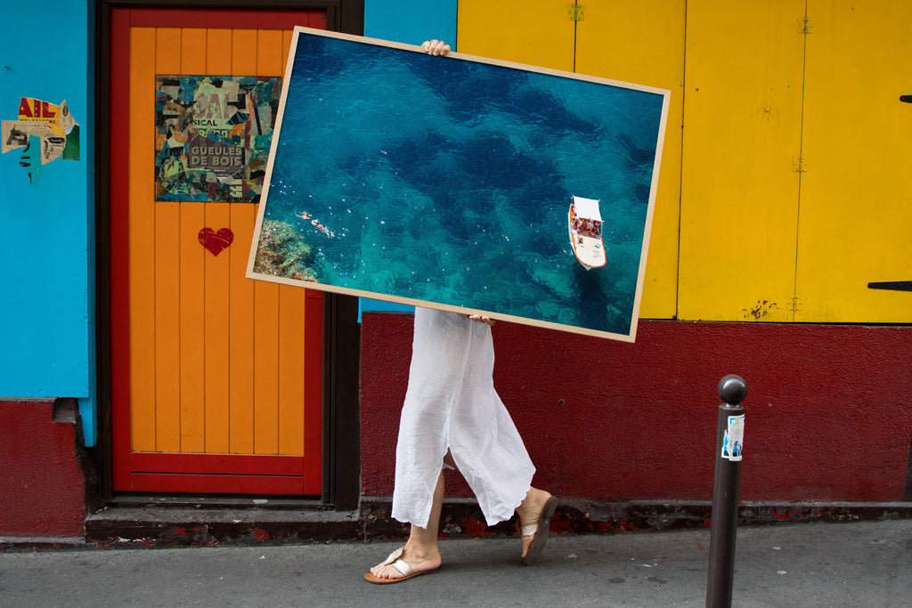 Aqua Blue Capri - Carla Coulson Limited Edition Fine Art Print, travel photography, Italy, beaches, beach photography