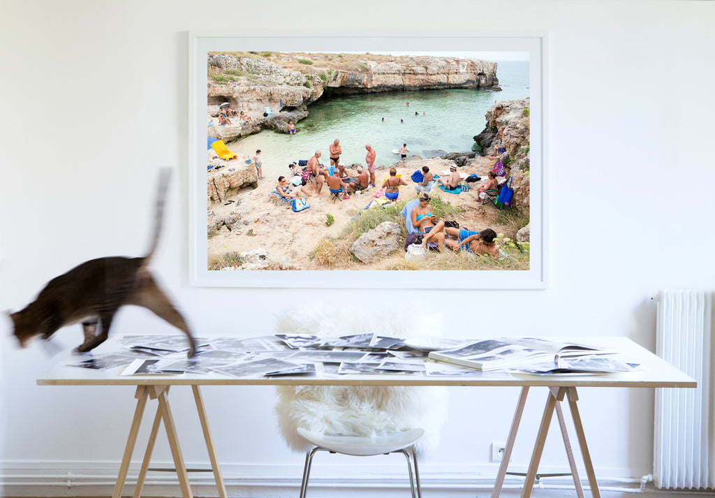 The Card Game - Carla Coulson Limited Edition Fine Art Print, travel photography, Italy, beaches, beach photography, interior design