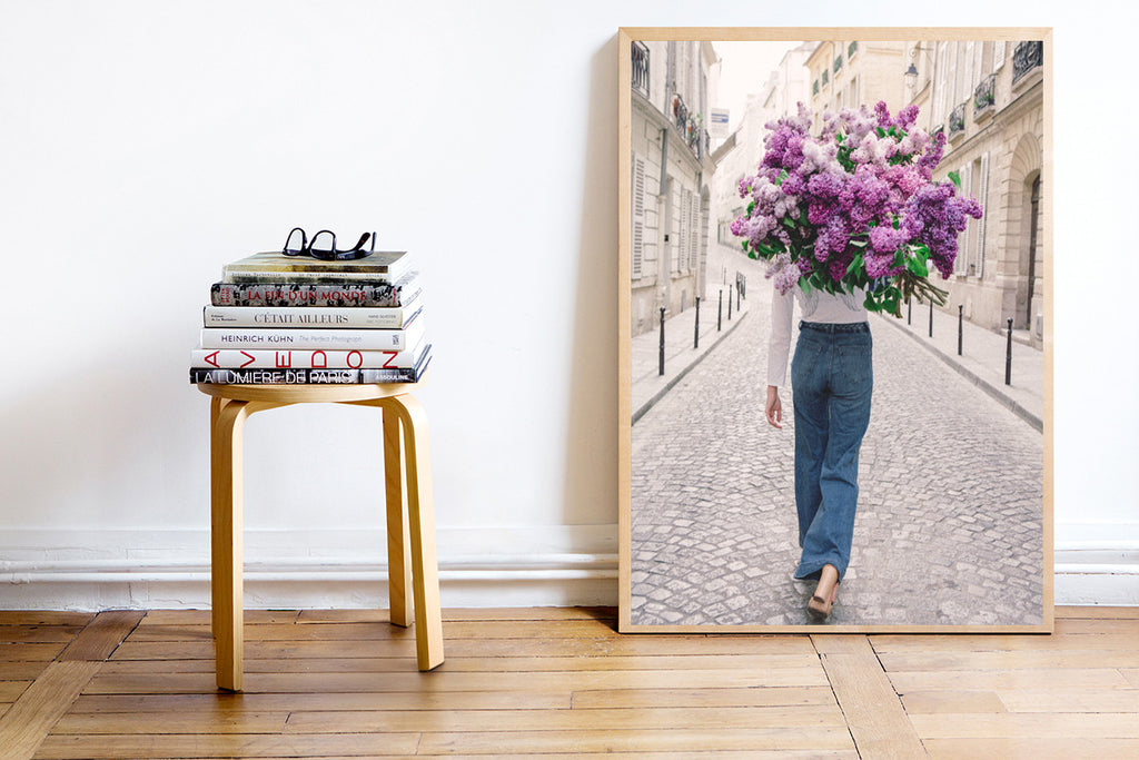 On My Way - Carla Coulson Limited Edition Fine Art Print, lilacs, flower photography, flower art, interior decor