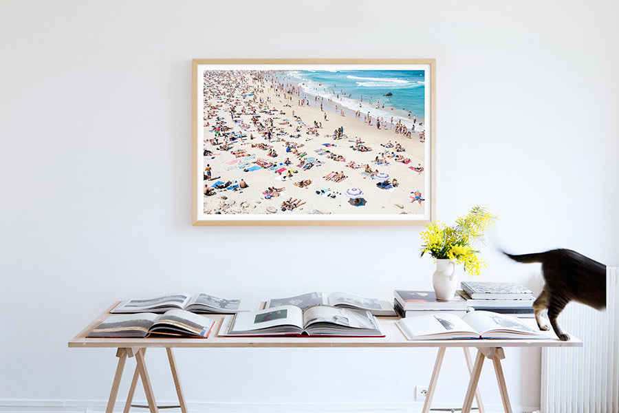 Bondi Matching brollys - Carla Coulson Limited Edition Fine Art Print, travel photography, Australia, Sydney, Bondi beach, beaches, beach photography, interior design