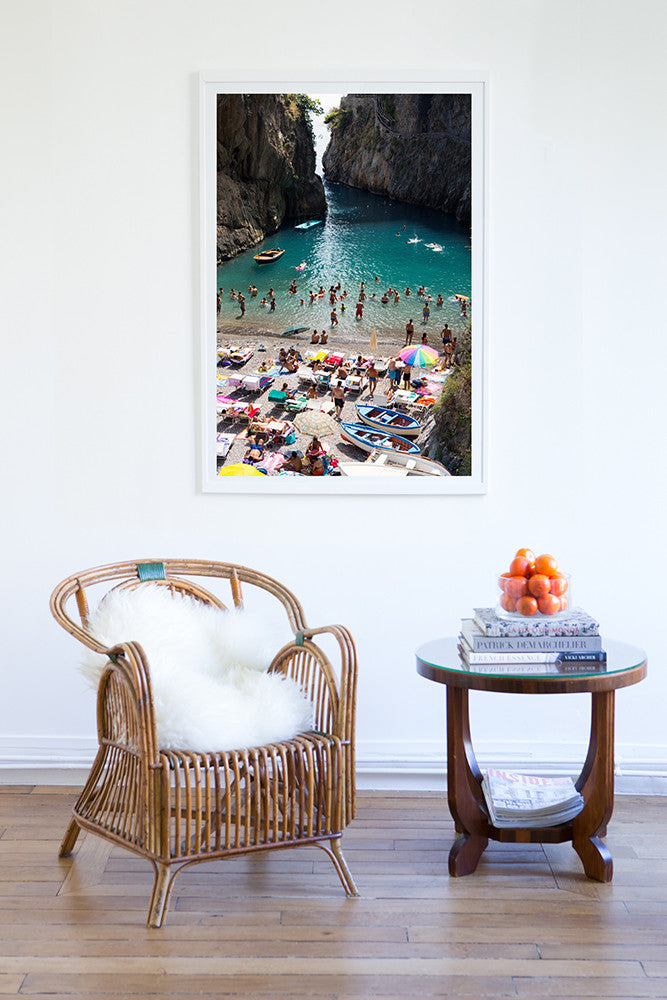 Furore Fjord Dive In - Carla Coulson Limited Edition Fine Art Print, travel photography, Italy, beaches, beach photography